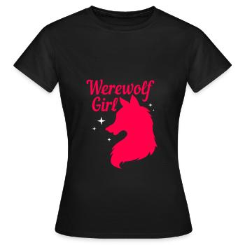 Werwolf - Frauen T-Shirt - Schwarz - Vorne - AI Model Female 172 dark (172cm)