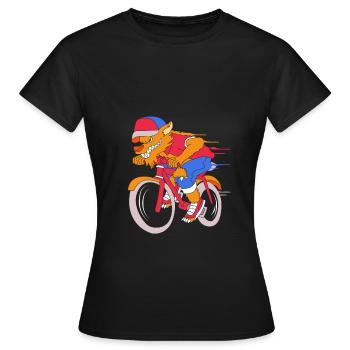 Werwolf - Frauen T-Shirt - Schwarz - Vorne - AI Model Female 172 dark (172cm)
