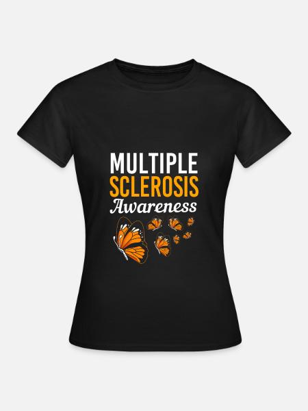 Multiple Sklerose MS - Frauen T-Shirt - Schwarz