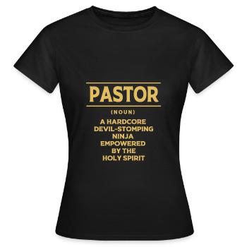 Pasteur - T-shirt Femme - noir - Devant - AI Model Female 172 dark (172cm)