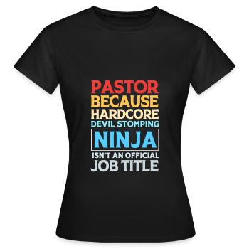 Pasteur - T-shirt Femme - noir - Devant - AI Model Female 172 dark (172cm)