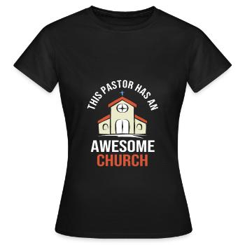 Pasteur - T-shirt Femme - noir - Devant - AI Model Female 172 dark (172cm)