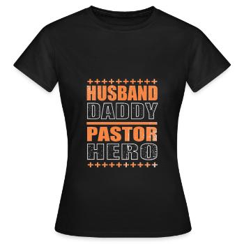 Pasteur - T-shirt Femme - noir - Devant - AI Model Female 172 dark (172cm)