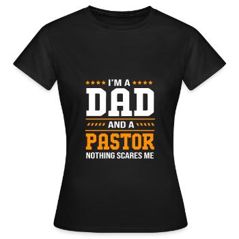 Pasteur - T-shirt Femme - noir - Devant - AI Model Female 172 dark (172cm)