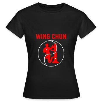 Wing Chun - T-shirt Femme - noir - Devant - AI Model Female 172 dark (172cm)