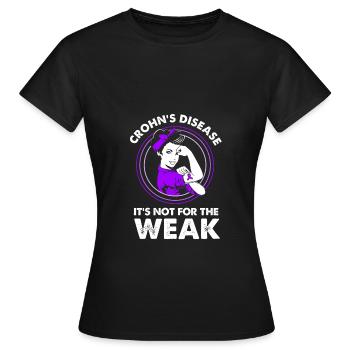 Maladie de Crohn - T-shirt Femme - noir - Devant - AI Model Female 172 dark (172cm)