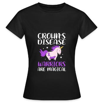 Maladie de Crohn - T-shirt Femme - noir - Devant - AI Model Female 172 dark (172cm)