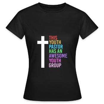Youth pastor - Women's T-Shirt - black - Front - AI Model Female 172 dark (172cm)