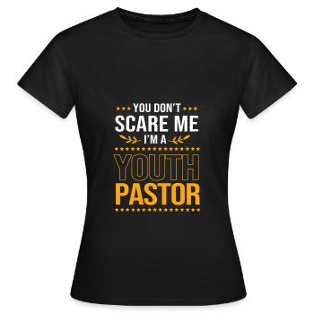 Youth pastor - Women's T-Shirt - black - Front - AI Model Female 172 dark (172cm)