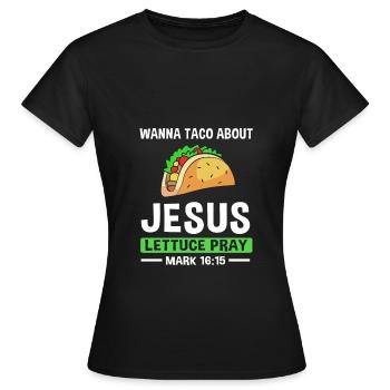 Youth pastor - Women's T-Shirt - black - Front - AI Model Female 172 dark (172cm)