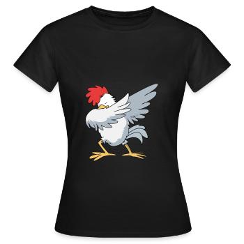 Chicken Poultry - Women's T-Shirt - black - Front - AI Model Female 172 dark (172cm)