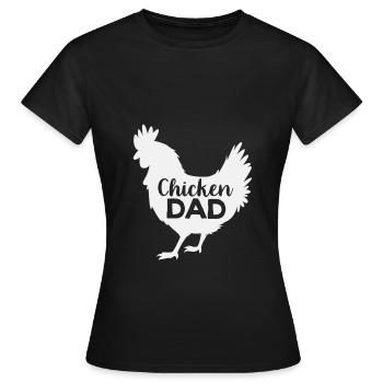 Chicken Poultry - Women's T-Shirt - black - Front - AI Model Female 172 dark (172cm)