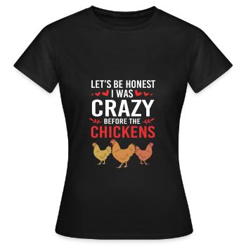 Chicken Poultry - Women's T-Shirt - black - Front - AI Model Female 172 dark (172cm)