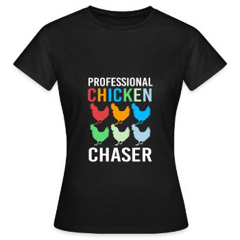 Chicken Poultry - Women's T-Shirt - black - Front - AI Model Female 172 dark (172cm)