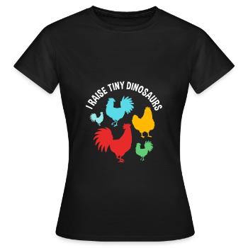Chicken Poultry - Women's T-Shirt - black - Front - AI Model Female 172 dark (172cm)
