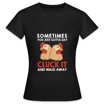 Poulet Volaille - T-shirt Femme - noir - Devant - AI Model Female 172 dark (172cm)