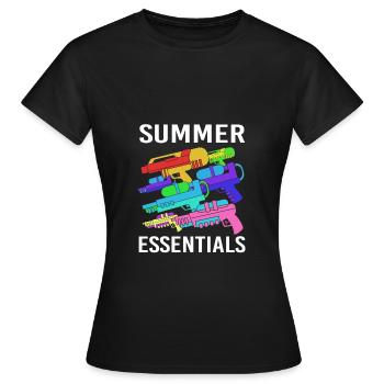 Water pistol - Women's T-Shirt - black - Front - AI Model Female 172 dark (172cm)