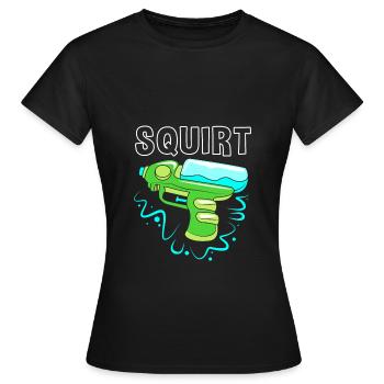 Water pistol - Women's T-Shirt - black - Front - AI Model Female 172 dark (172cm)