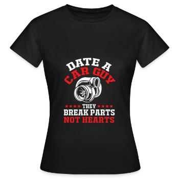 Autofahrer - Frauen T-Shirt - Schwarz - Vorne - AI Model Female 172 dark (172cm)
