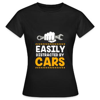 Autofahrer - Frauen T-Shirt - Schwarz - Vorne - AI Model Female 172 dark (172cm)