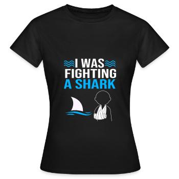 Broken Arm Bone Fracture - Women's T-Shirt - black - Front - AI Model Female 172 dark (172cm)