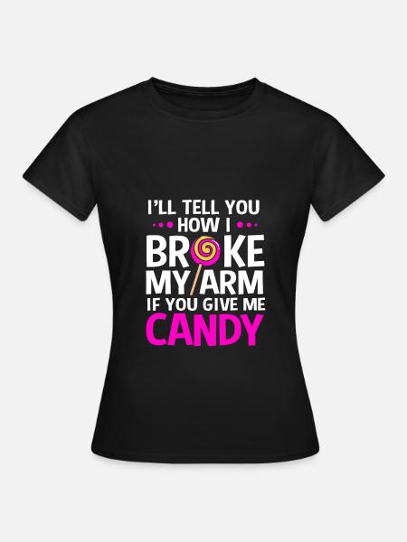 Gebrochener Arm Knochen Knochenbruch - Frauen T-Shirt - Schwarz