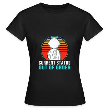 Broken Arm Bone Fracture - Women's T-Shirt - black - Front - AI Model Female 172 dark (172cm)