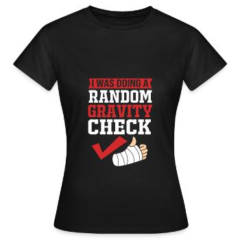 Broken Arm Bone Fracture - Women's T-Shirt - black - Front - AI Model Female 172 dark (172cm)