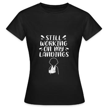 Broken Arm Bone Fracture - Women's T-Shirt - black - Front - AI Model Female 172 dark (172cm)