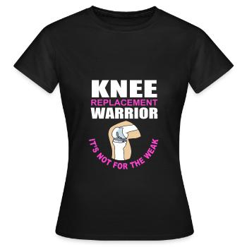 Knie Operation - Frauen T-Shirt - Schwarz - Vorne - AI Model Female 172 dark (172cm)