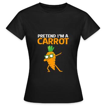 Karotte Gemüse - Frauen T-Shirt - Schwarz - Vorne - AI Model Female 172 dark (172cm)