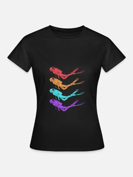 Tauchen - Frauen T-Shirt - Schwarz