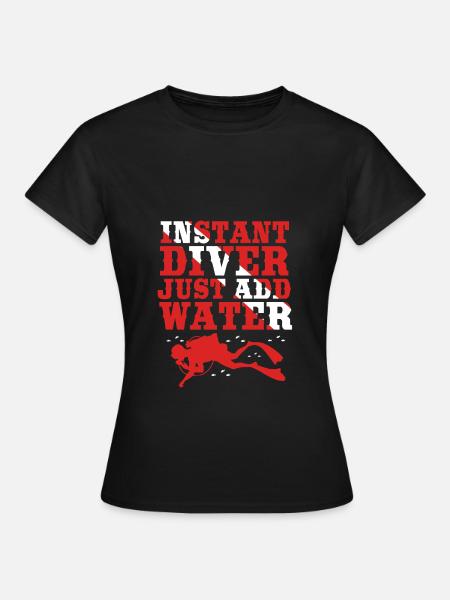 Tauchen - Frauen T-Shirt - Schwarz