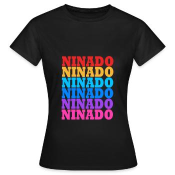 Tornado Birthday Fête d’anniversaire des enfants - T-shirt Femme - noir - Devant - AI Model Female 172 dark (172cm)