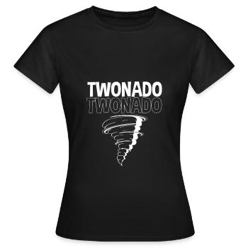 Tornado Birthday Fête d’anniversaire des enfants - T-shirt Femme - noir - Devant - AI Model Female 172 dark (172cm)