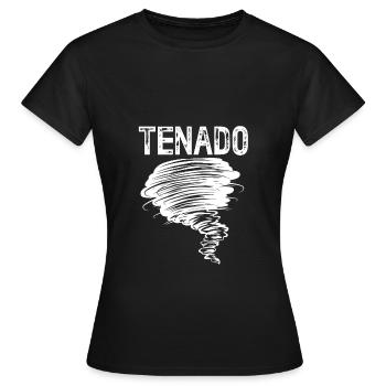 Tornado Birthday Fête d’anniversaire des enfants - T-shirt Femme - noir - Devant - AI Model Female 172 dark (172cm)