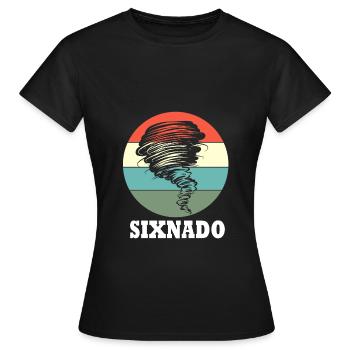 Tornado Birthday Fête d’anniversaire des enfants - T-shirt Femme - noir - Devant - AI Model Female 172 dark (172cm)