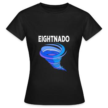 Tornado Birthday Fête d’anniversaire des enfants - T-shirt Femme - noir - Devant - AI Model Female 172 dark (172cm)