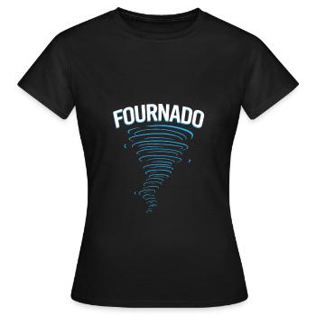 Tornado Birthday Fête d’anniversaire des enfants - T-shirt Femme - noir - Devant - AI Model Female 172 dark (172cm)