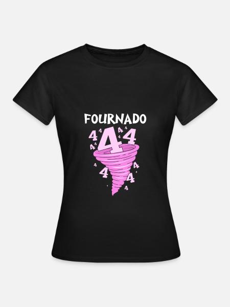 Tornado Geburtstag Kindergeburtstag - Dame-T-shirt - sort