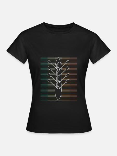 Équipe d’aviron Aviron Aviron Rameur - T-shirt Femme - noir
