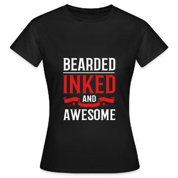 Tattoo Artist Tattoo Artist Tattooed Tattoo - Women's T-Shirt - black - Front - AI Model Female 172 dark (172cm)