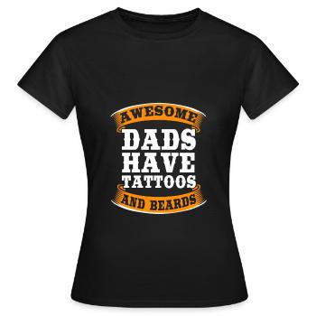Tattoo Artist Tattoo Artist Tattooed Tattoo - Women's T-Shirt - black - Front - AI Model Female 172 dark (172cm)