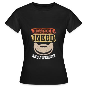 Tattoo Artist Tattoo Artist Tattooed Tattoo - Women's T-Shirt - black - Front - AI Model Female 172 dark (172cm)