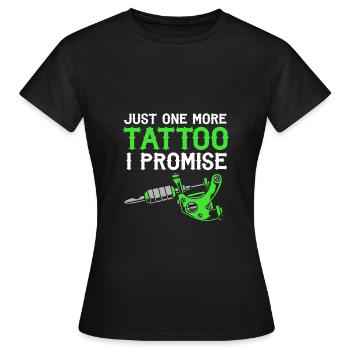Tattoo Artist Tattoo Artist Tattooed Tattoo - Women's T-Shirt - black - Front - AI Model Female 172 dark (172cm)