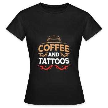 Tattoo Artist Tattoo Artist Tattooed Tattoo - Women's T-Shirt - black - Front - AI Model Female 172 dark (172cm)