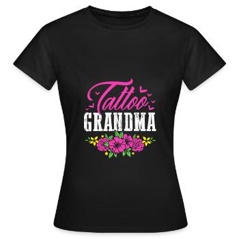 Tattoo Artist Tattoo Artist Tattooed Tattoo - Women's T-Shirt - black - Front - AI Model Female 172 dark (172cm)