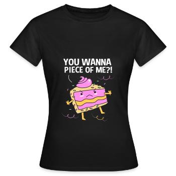 Gâteau Tartelette Décoration Gâteau - T-shirt Femme - noir - Devant - AI Model Female 172 dark (172cm)