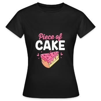 Gâteau Tartelette Décoration Gâteau - T-shirt Femme - noir - Devant - AI Model Female 172 dark (172cm)
