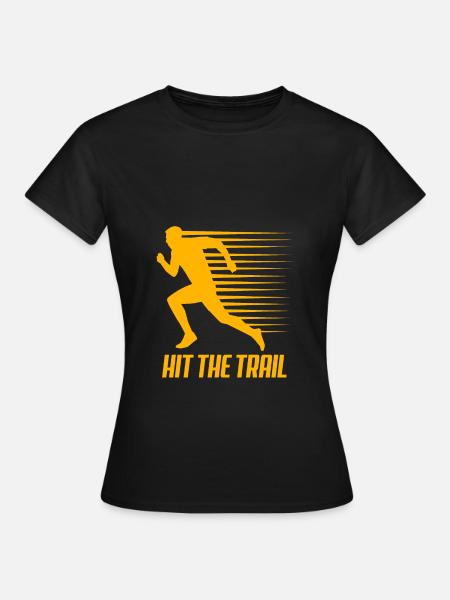 Trailrunning - Frauen T-Shirt - Schwarz